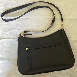 Black leather Nordstrom shoulder bag